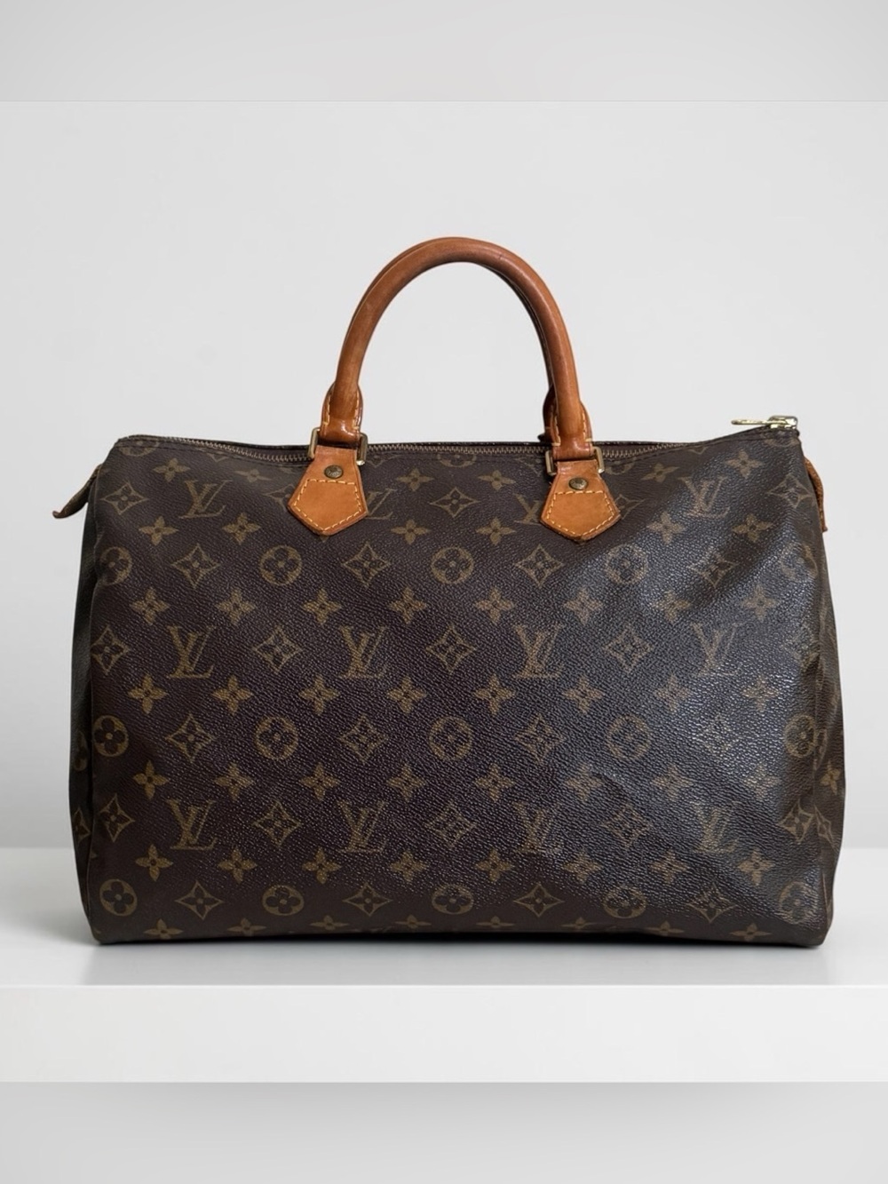 Authenticated Vintage Louis Vuitton Speedy 35 Monogram Bag with COA! EUC!!